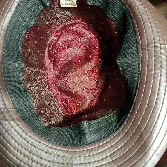 Vintage Patchwork Fedora sz Large - Picture 6 of 11